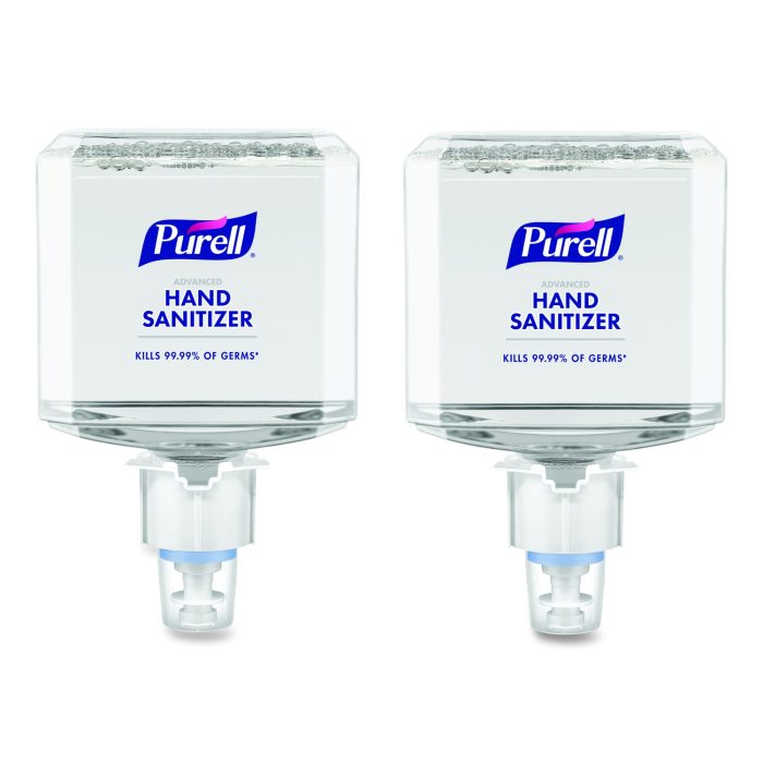 841519 Advanced Hand Sanitizer Foam, For ES4 Dispensers, 1,200 mL Refill, Refreshing Scent, 2/Carton - Image 1