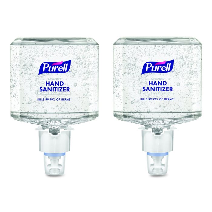 841528 Advanced Hand Sanitizer Gel Refill, 1,200 mL, Clean Scent, For ES4 Dispensers, 2/Carton - Image 1