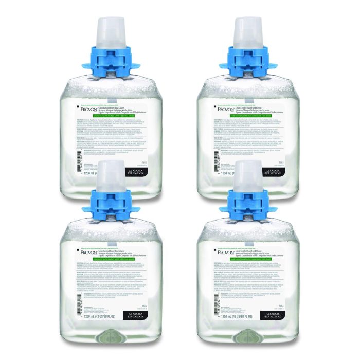 15050317 Green Certified Foam Hand Cleaner Refill, Fragrance-Free, 1,250 mL, 4/Carton - Image 1