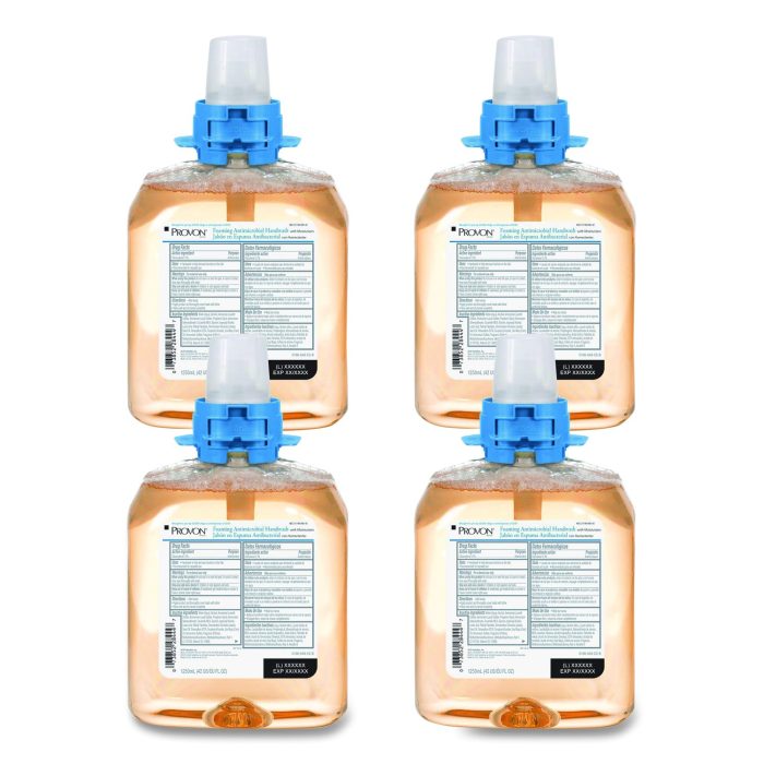 15052629 Foaming Antimicrobial Handwash/Moisturizer Refill, For FMX-12 Dispenser, Light Fruity Scent, 1,250 mL, 4/Carton - Image 1