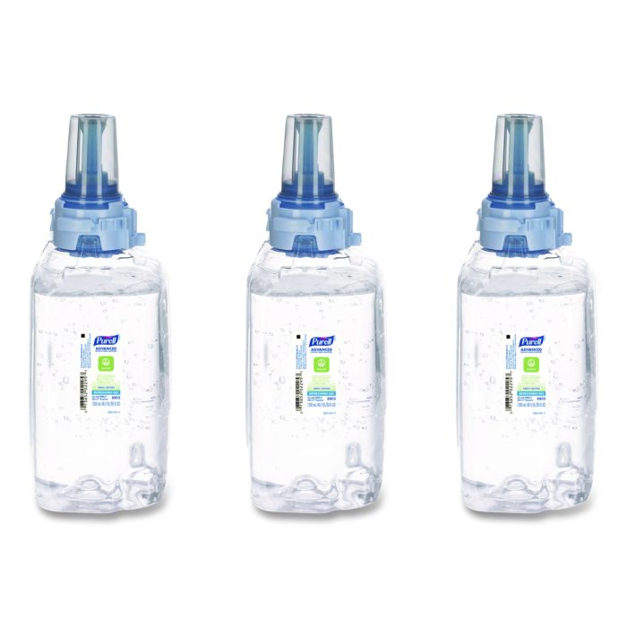 15173510 Advanced Hand Sanitizer Green Certified Gel Refill, For ADX-12 Dispensers, 1,200 mL, Fragrance-Free, 3/Carton - Image 1