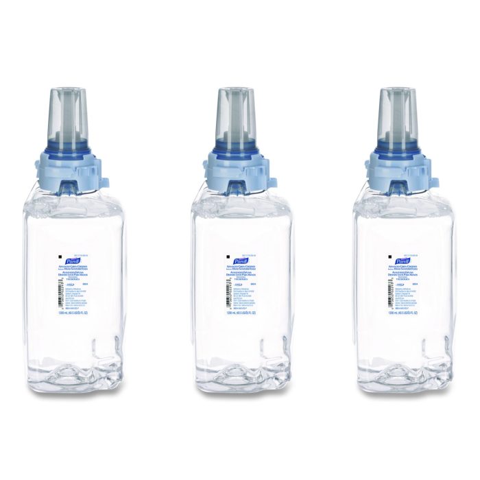 15173511 Advanced Hand Sanitizer Green Certified Foam Refill, For ADX-12 Dispensers, 1,200 mL, Fragrance-Free, 3/Carton - Image 1