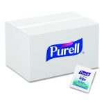 Sanitizing Hand Wipes, Individually Wrapped, 5 x 7, Unscented, White, 4,000 Wipes/Carton