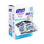 Advanced Hand Sanitizer Single Use, Gel, 1.2 mL Packet, Fragrance-Free, 125/Box, 12 Box/Carton