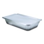 Steam Table Pan Lids, Full Curl Edge, Fits Full-Size Pan, 0.62" Deep, 12.87 x 20.81, 50/Carton
