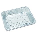 Aluminum Oblong Container, 1 lb, 4.56 x 5.56 x 1.63, Silver, 1,000/Carton