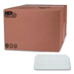 Plastic Dome Lids, Fits 1 lb Oblong Pan, Clear, 1,000/Carton