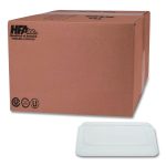 Plastic Dome Lids, Fits Oblong Pans 2061/2062, 8.25 x 5.88, Clear, 500/Carton
