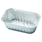 Aluminum Baking Pan, #1 Loaf, 1 lb Capacity, 5.72 x 3.31 x 2.03, 200/Carton