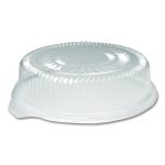 Plastic Dome Lids, Embossed, Fits 4012/4013, 12" Diameter, Clear, 25/Carton