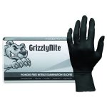 ProWorks GrizzlyNite Nitrile Gloves, Powder-Free, X-Large, 5 mil Thick, Black, 100/Box, 10 Boxes/Carton