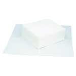TASKBrand Grease and Oil Wipers, Quarterfold, 12 x 13.25, White, 50/Pack, 16 Packs/Carton