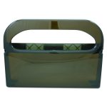 Health Gards Toilet Seat Cover Dispenser, Half-Fold, 16 X 3.25 X 11.5, Smoke