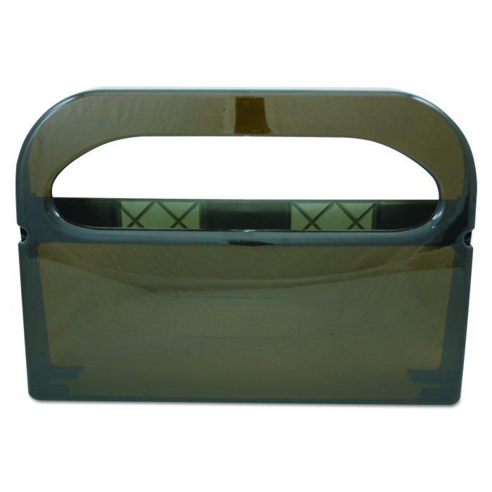 185191 Health Gards Toilet Seat Cover Dispenser, Half-Fold, 16 X 3.25 X 11.5, Smoke - Image 1