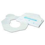 Health Gards Toilet Seat Covers, Half-Fold, 14.25 X 16.5, White, 250/pack, 10 Boxes/carton
