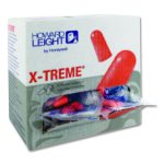 X-TREME Corded Disposable Earplugs, Corded, 32 dB NRR, One Size Fits Most, Orange Bullet Plugs, 1,000/Carton