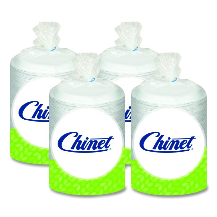 15168956 Classic Paper Dinnerware, Plate, 9.75" Dia, White, 125/pack, 4 Packs/carton - Image 1