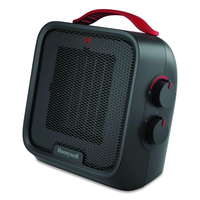 15054541 UberHeat 5 Ceramic Heater, 1,500 W, 4.5 x 4.5 x 8.86, Black - Image 1