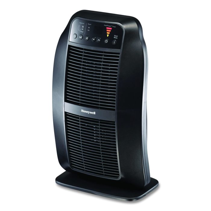871578 Heat Genius Ceramic Portable Heater, 1,575 W, 5.6 x 10.2 x 17.3, Black - Image 1
