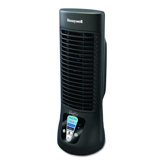 238069 QuietSet Personal Table Fan, 4 Speeds, Black - Image 1