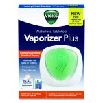 Waterless Tabletop Vaporizer Plus,1.9 x 5.3 x 7.5, White/Mint Green