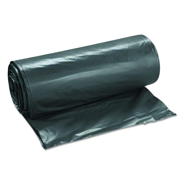 285159 Low-Density Commercial Can Liners, 45 gal, 1.15 mil, 40" x 46", Black, Interleaved Roll, 30 Bags/Roll, 4 Rolls/Carton - Image 1