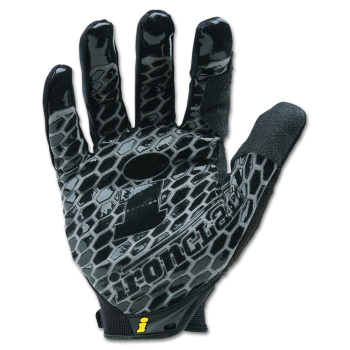161882 Box Handler Gloves, EN388: 3131, 9" Long, Large, Black, Pair - Image 1