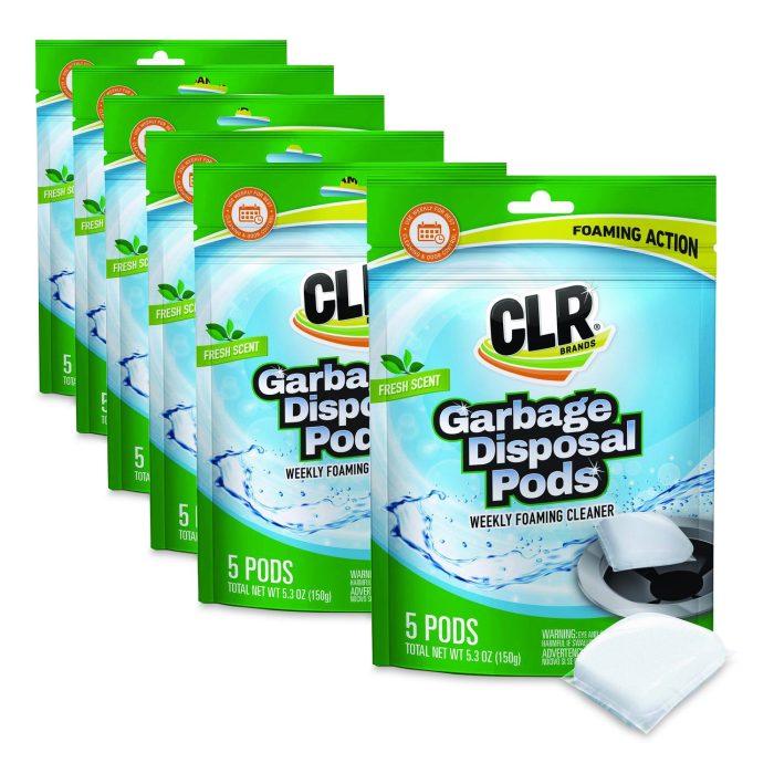 15150780 Garbage Disposal Pods, 5 Pods/Pack, 6 Packs/Carton - Image 1