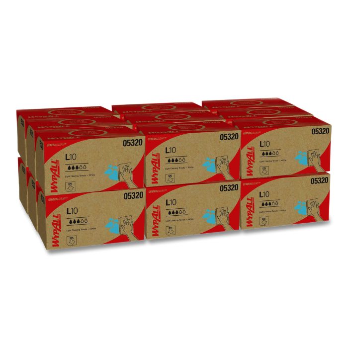 15177569 L10 Towels, POP-UP Box, 1-Ply, 9 x 10.5, White, 125/Box, 18 Boxes/Carton - Image 1