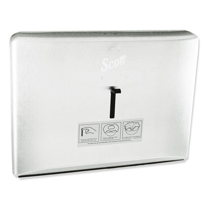 618911 Personal Seat Cover Dispenser, 16.6 X 2.5 X 12.3, Stainless Steel - Image 1