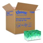 Ultra Soft Hand Towels, POP-UP Box, 1-Ply, 8.9 x 10, White, 70/Box, 18 Boxes/Carton
