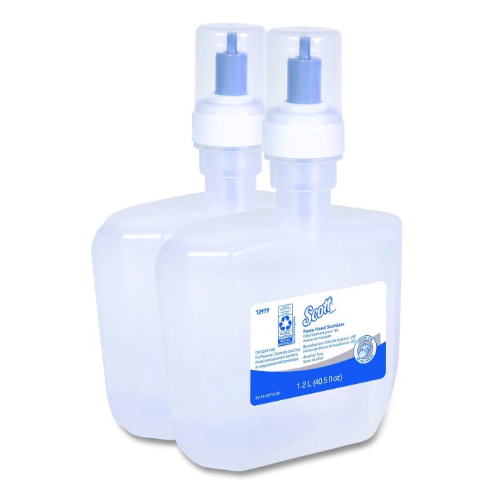 15090822 Essential Alcohol-Free Foam Hand Sanitizer, 1,200 mL Cassette, Unscented, 2/Carton - Image 1