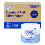 Essential Standard Roll Bathroom Tissue for Business, Septic Safe, 2-Ply, White, 550 Sheets/Roll, 20 Rolls/Carton