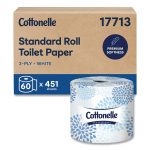 Two-Ply Bathroom Tissue for Business, Septic Safe, White, 451 Sheets/Roll, 60 Rolls/Carton
