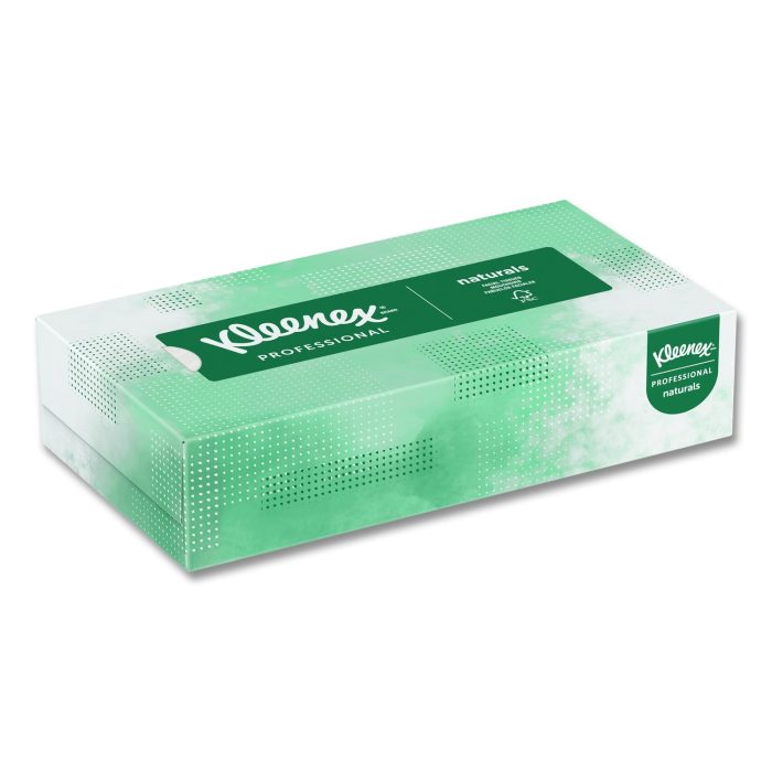 898655 Naturals Facial Tissue for Business, Flat Box, 2-Ply, White, 125 Sheets/Box - Image 1