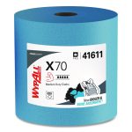 X70 Cloths, Jumbo Roll, 12.4 x 12.2, Blue, 820/Roll