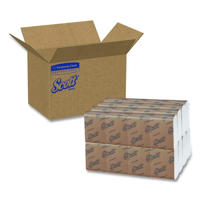 15180348 Low-Fold Dispenser Napkins, 1-Ply, 12 x 7, White, 250/Pack, 32 Packs/Carton - Image 1