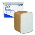 Full-Fold Dispenser Napkins, 1-Ply, 12 x 17, White, 400/Pack, 15 Packs/Carton