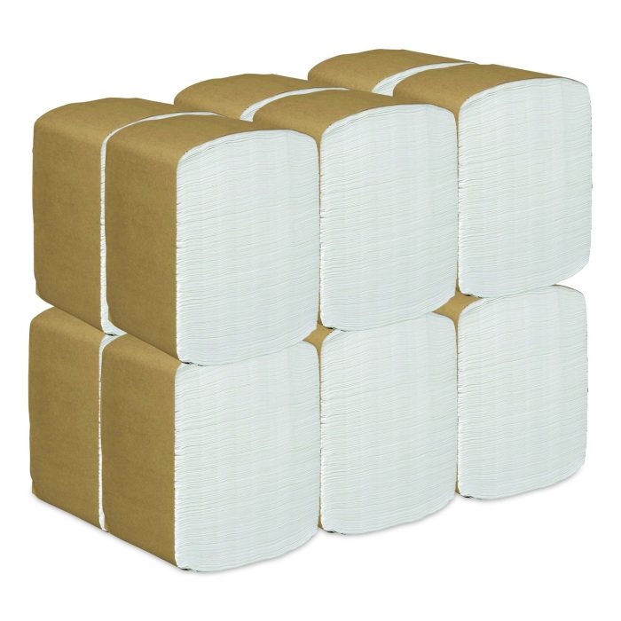 15185160 Full Fold Dispenser Napkins, 1-Ply, 13 X 12, White, 500/pack, 12 Packs/carton - Image 1