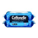 Fresh Care Flushable Cleansing Cloths, 1-Ply, 3.73 x 5.5, White, 84/Pack