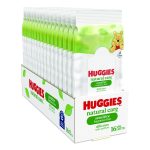 Natural Care Sensitive Baby Wipes, 6.6 x 6.86, Unscented, White, 16/Pack, 16 Packs/Carton
