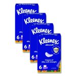 Ultra Soft Facial Tissue, 3-Ply, White, 120 Sheets/Box, 6 Boxes/Pack, 4 Packs/Carton