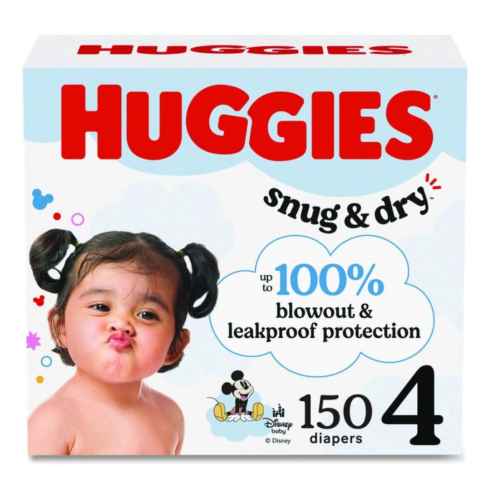 15127288 Snug and Dry Diapers, Size 4, 22 lbs to 37 lbs, 150/Carton - Image 1
