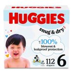 Snug and Dry Diapers, Size 6, 35 plus lbs, 112/Carton