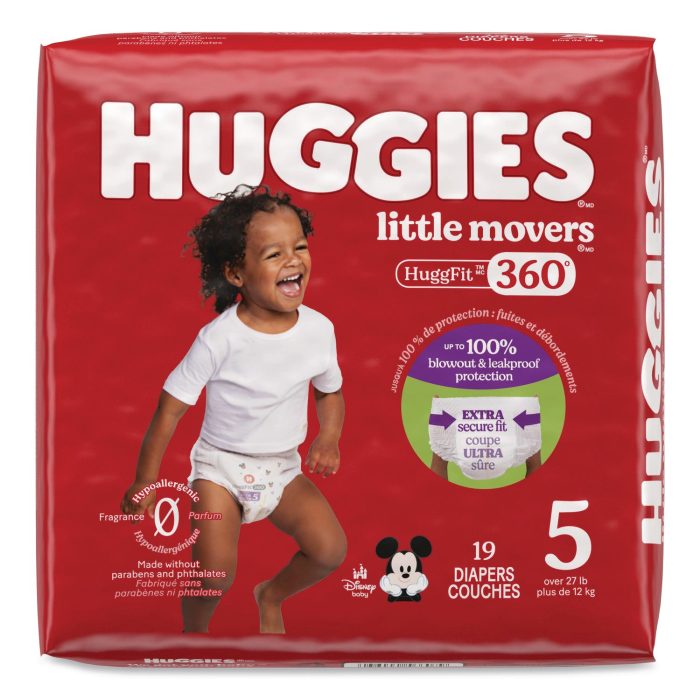 15184267 Little Movers HuggFit 360 Degree, Size 5, Over 27 lbs, Disney Design, 19/Pack - Image 1