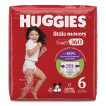 Little Movers HuggFit 360 Degree, Size 6, Over 35 lbs, Disney Design, 17/Pack