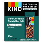 Nuts and Spices Bar, Dark Chocolate Nuts and Sea Salt, 1.4 oz Bar, 12/Box