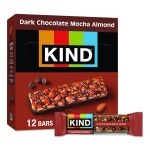 Nuts And Spices Bar, Dark Chocolate Mocha Almond, 1.4 Oz Bar, 12/box