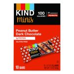 Minis, Peanut Butter Dark Chocolate, 0.7 oz Bar, 10/Pack