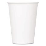 Double Poly Paper Cold Cups, 12 oz, White, 1,000/Carton